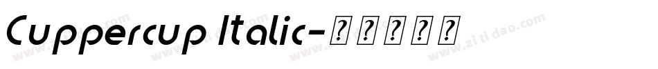 Cuppercup Italic字体转换